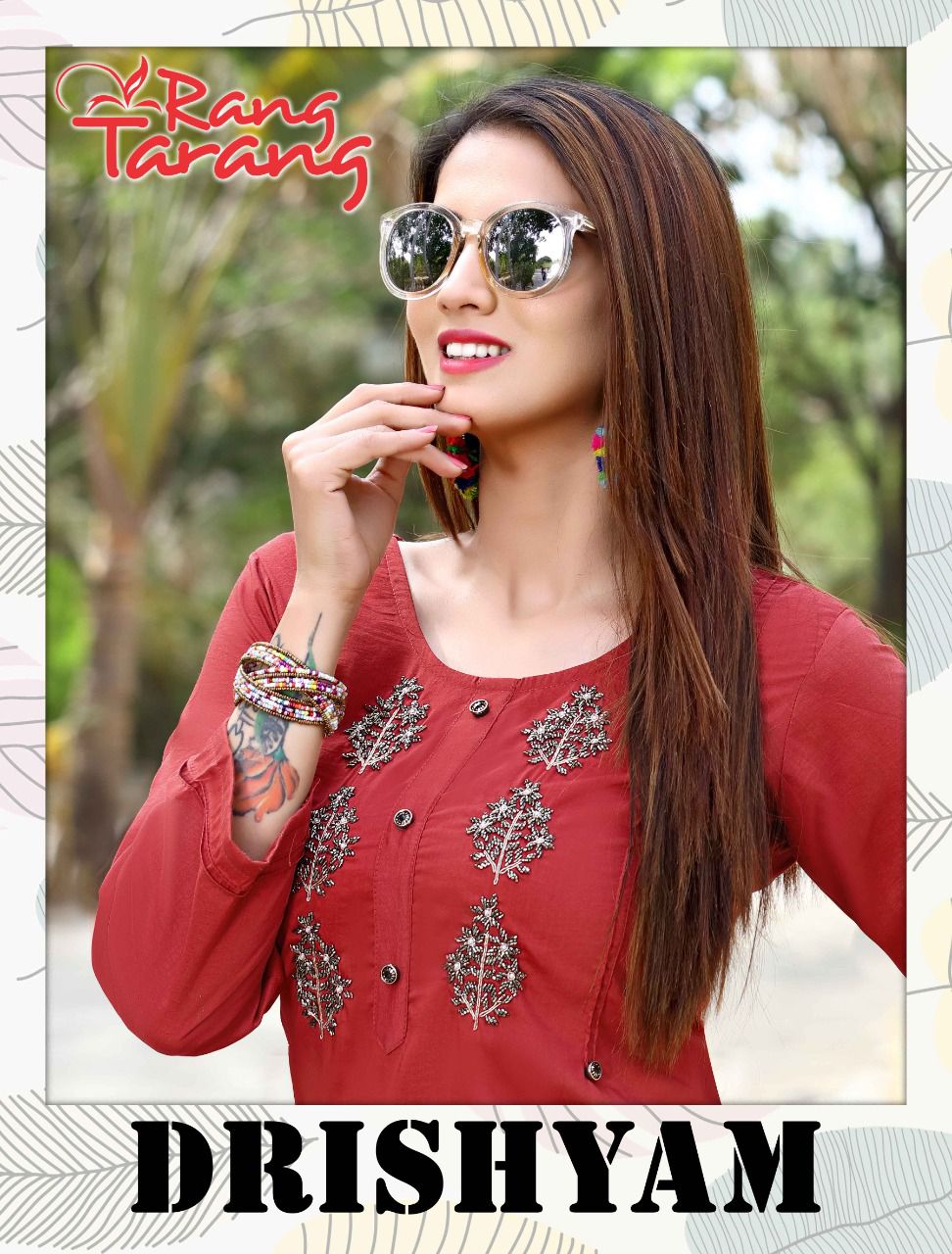 Rang Tarang Drishyam Festive Wear Chinon With Hand Work Ready Made Collection